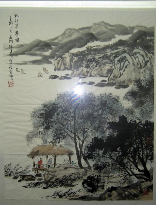 作者：徐建明秋江茅亭图￥：协商单击鼠标查看详细介绍！